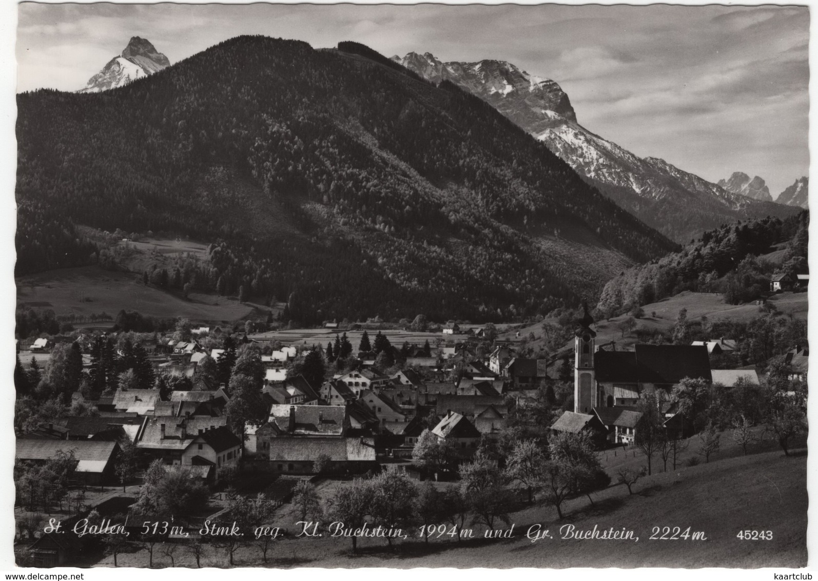 St. Gallen, 513 M. Stmk. Geg. Kl. Buchstein, 1994 M Und Gr. Buchstein, 224 M. - (Austria) - St. Gallen