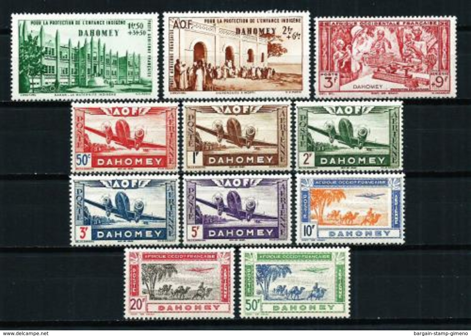 Dahomey (Francés) Nº A-6/8-10/7**/* Cat.11,65€ - Neufs