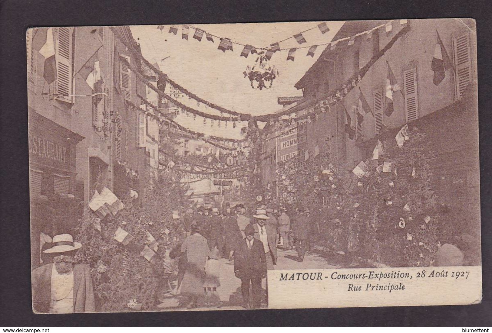 CPA Saône Et Loire 71 MATOUR Non Circulé Concours Exposition 1927 - Altri & Non Classificati