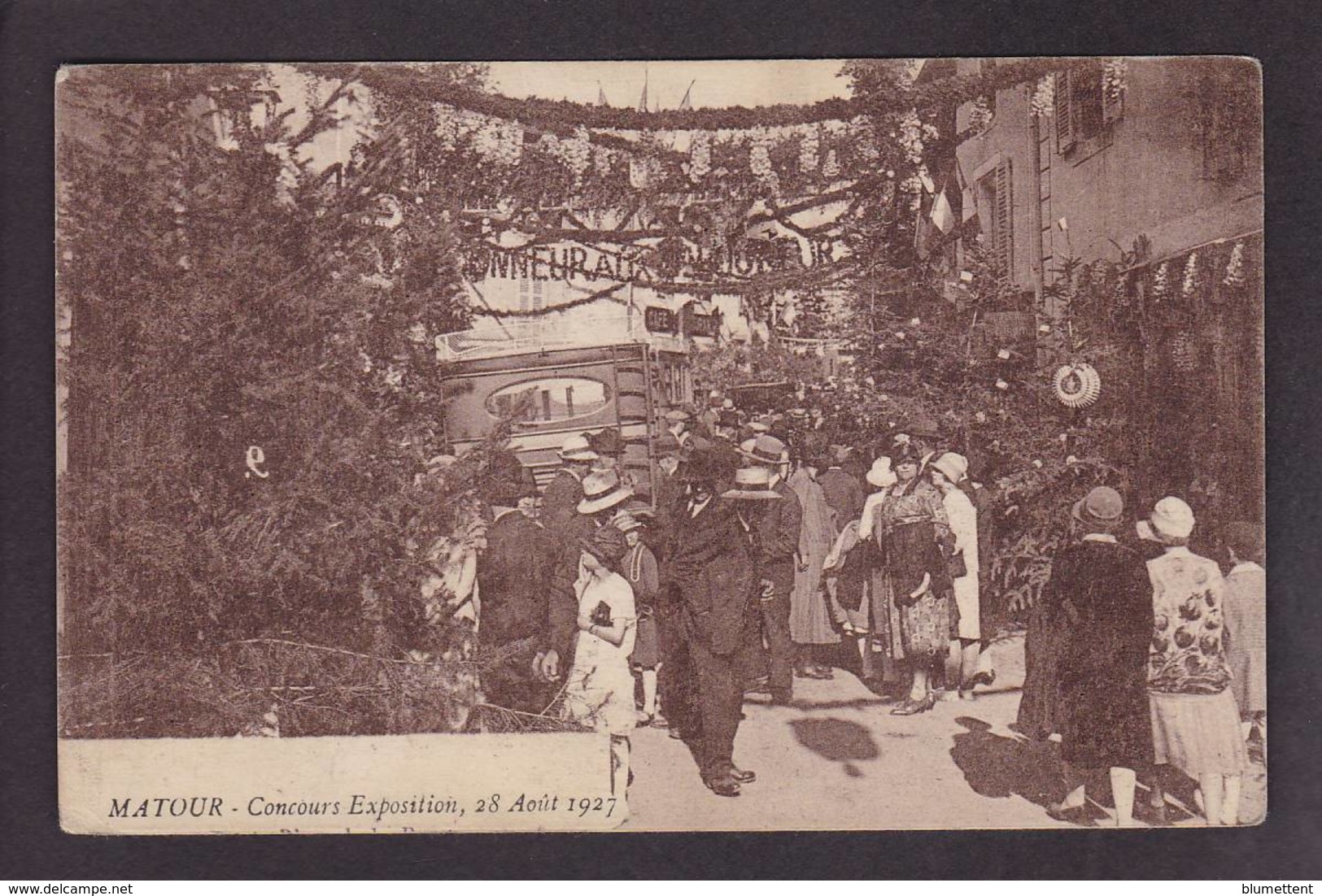 CPA Saône Et Loire 71 MATOUR Non Circulé Concours Exposition 1927 - Altri & Non Classificati