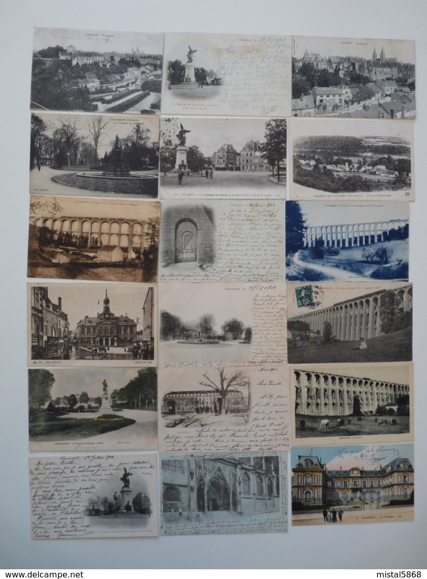 LOT 72 CARTES POSTALES ANCIENNES CHAUMONT HAUTE MARNE VOIR 4 PHOTOS - Chaumont