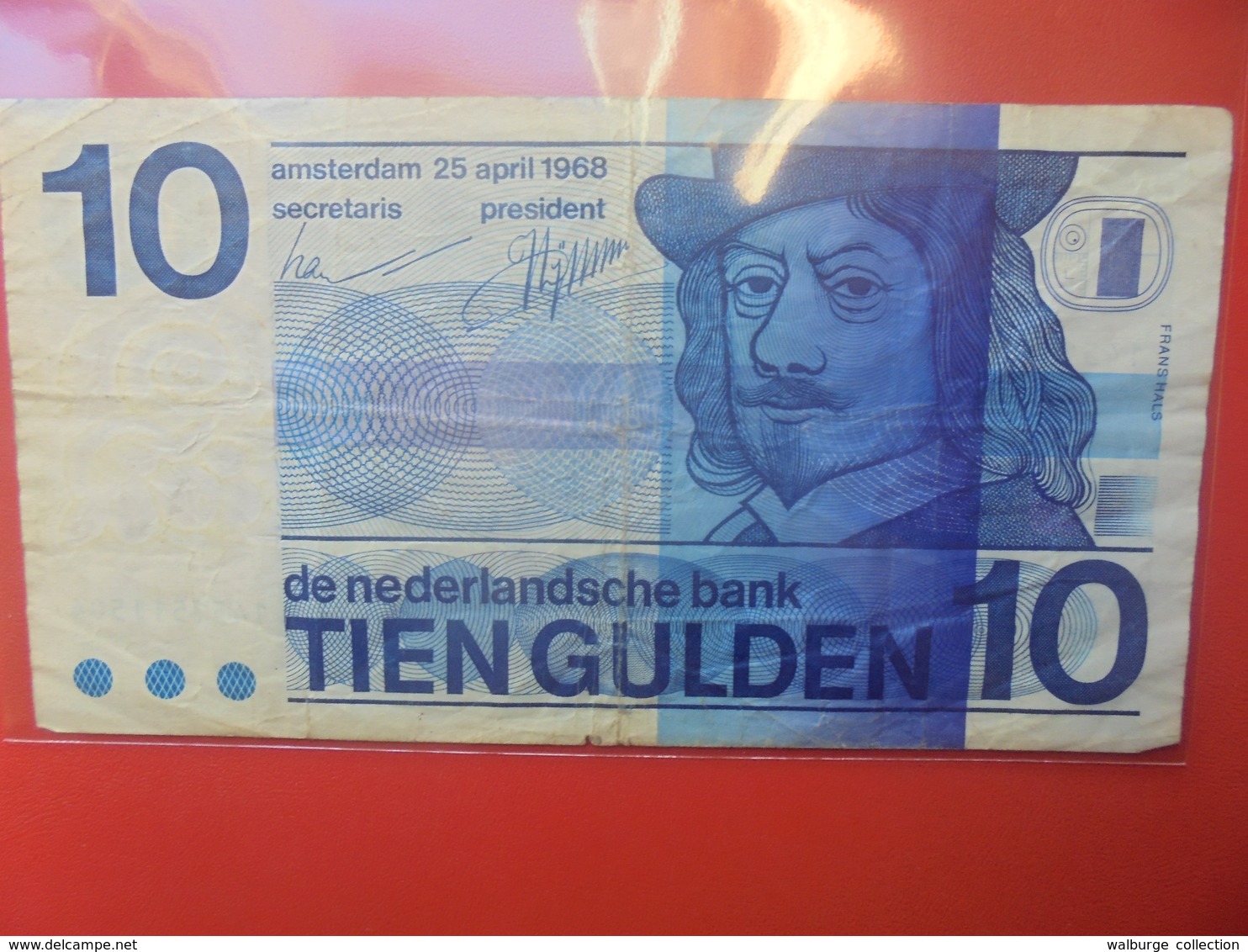 PAYS-BAS 10 GULDEN 1968 CIRCULER - 10 Gulden