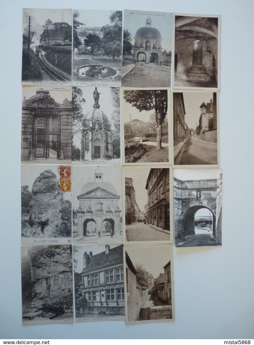 LOT 68 CARTES POSTALES ANCIENNES LANGRES HAUTE MARNE VOIR 4 PHOTOS - Langres