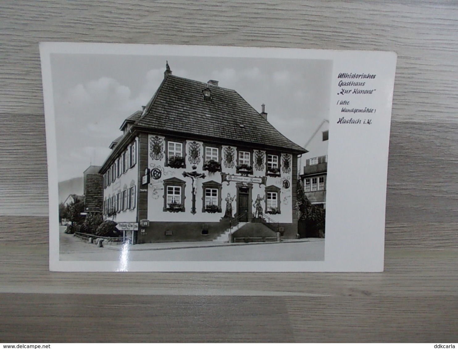 Haslach - Althistorisches Gasthaus "Zur Kanone" (alte Wandgemälde) - Haslach