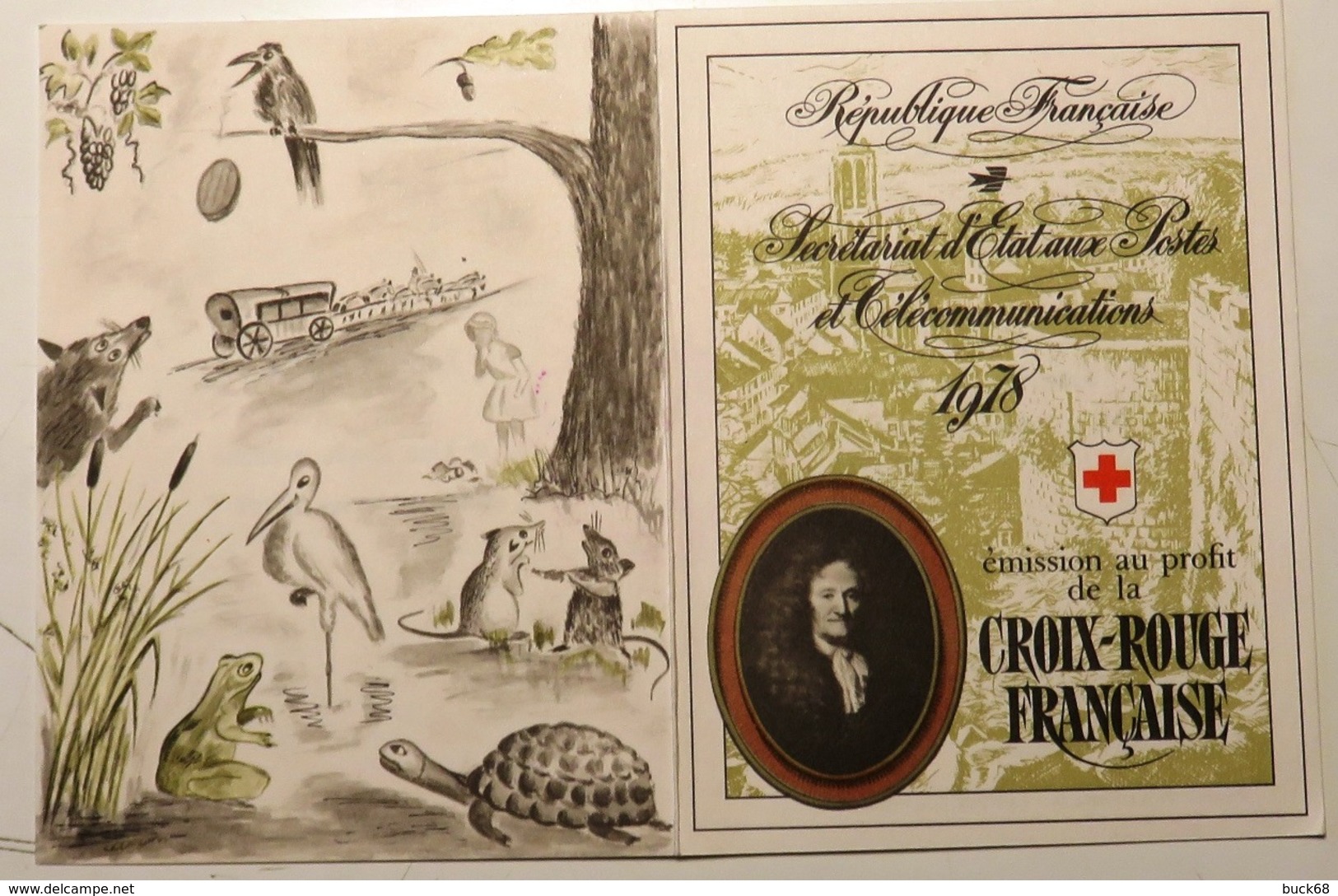 FRANCE Lot 5 Carnets Booklet Heftchen FDC Premier Jour Croix-Rouge 1974 à 1978 [GR] - 1970-1979