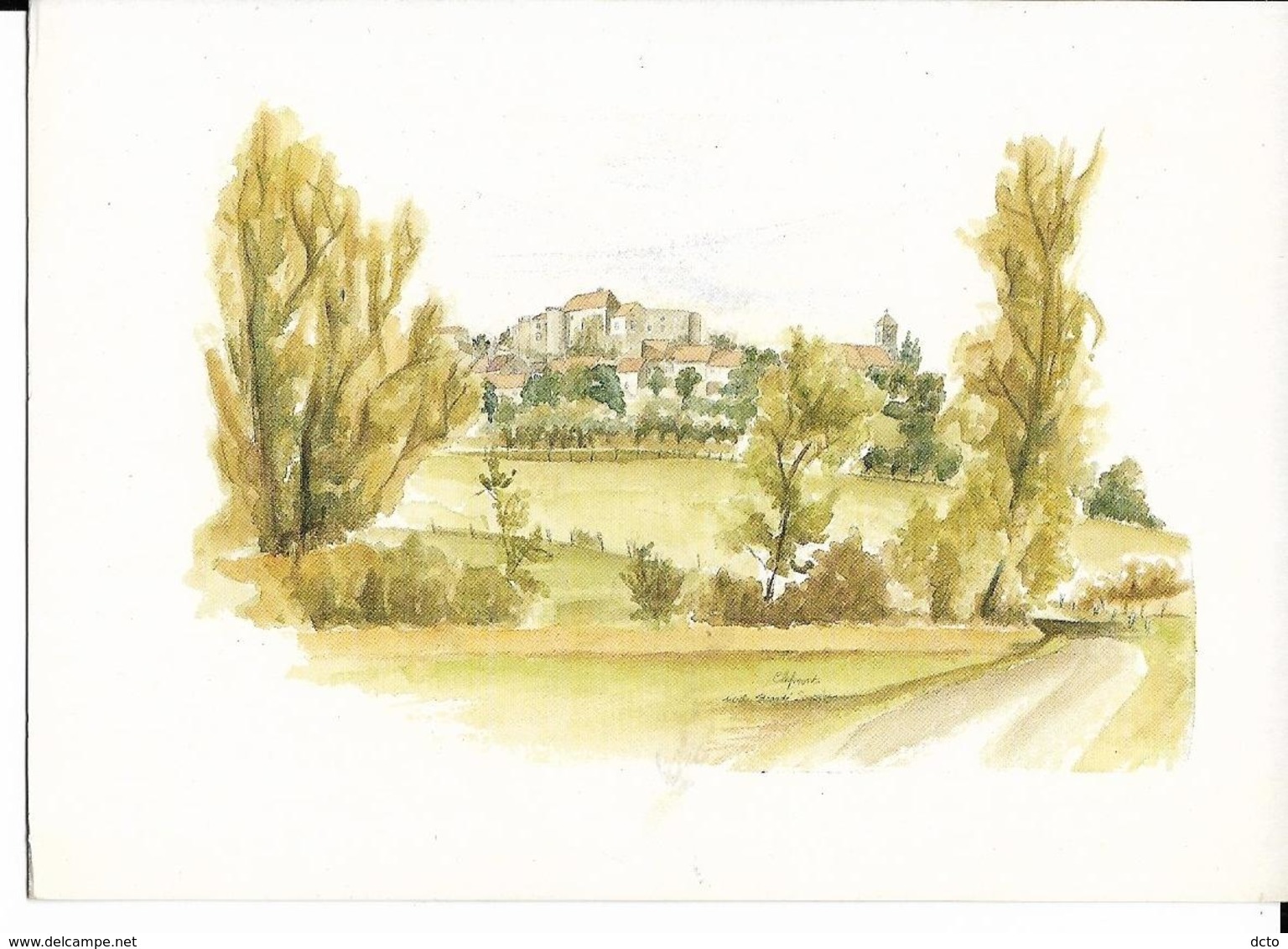 CLEFMONT - Paysage De Haute-Marne, Aquarelle De Nicole Simonin N° 11 Cpm Neuve, Ed. Picaudé 1993 - Clefmont