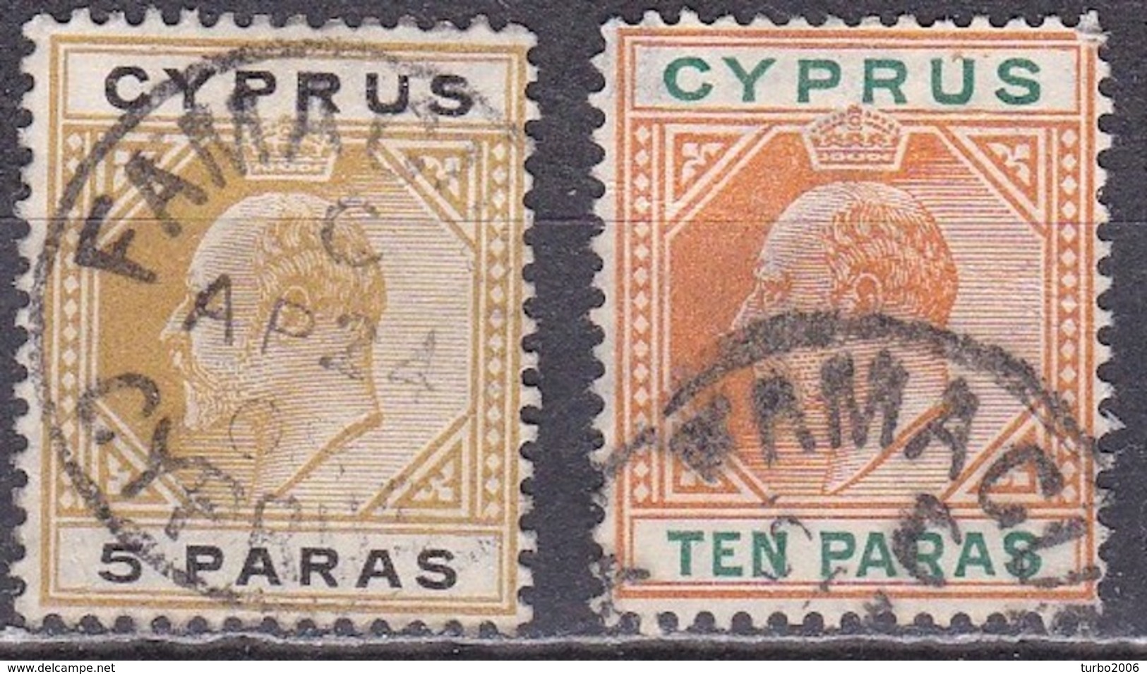 CYPRUS Cancellation FAMAGUSTA On 1904-10 King Edward VII Vl. 55-56 - Cyprus (...-1960)