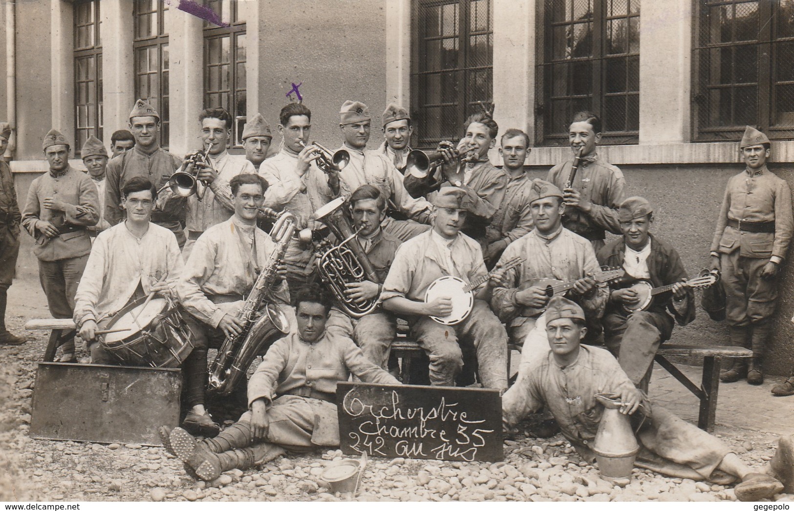 KEHL - Caserne De CHARLET - Militaires Musiciens Posant En 1929   ( Carte-photo  2/2 ) - Kehl