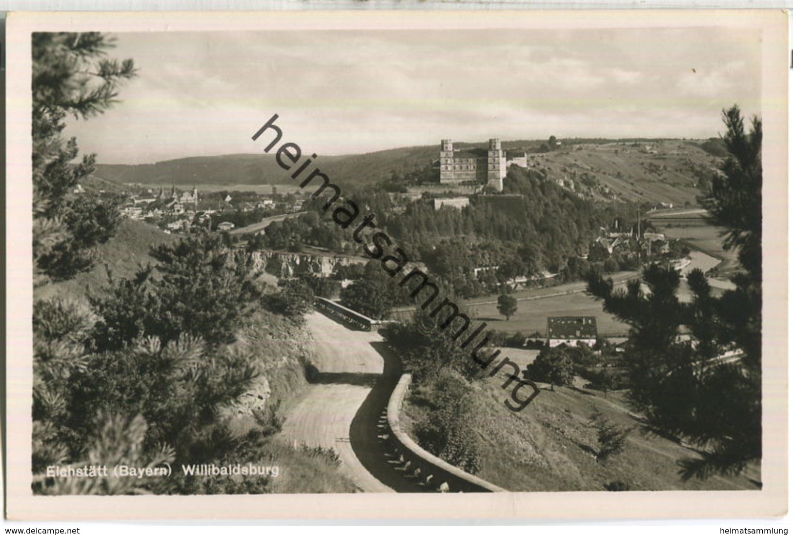 Eichstätt - Willibaldsburg - Foto-Ansichtskarte - Verlag Ludwig Riffelmacher Fürth - Eichstaett