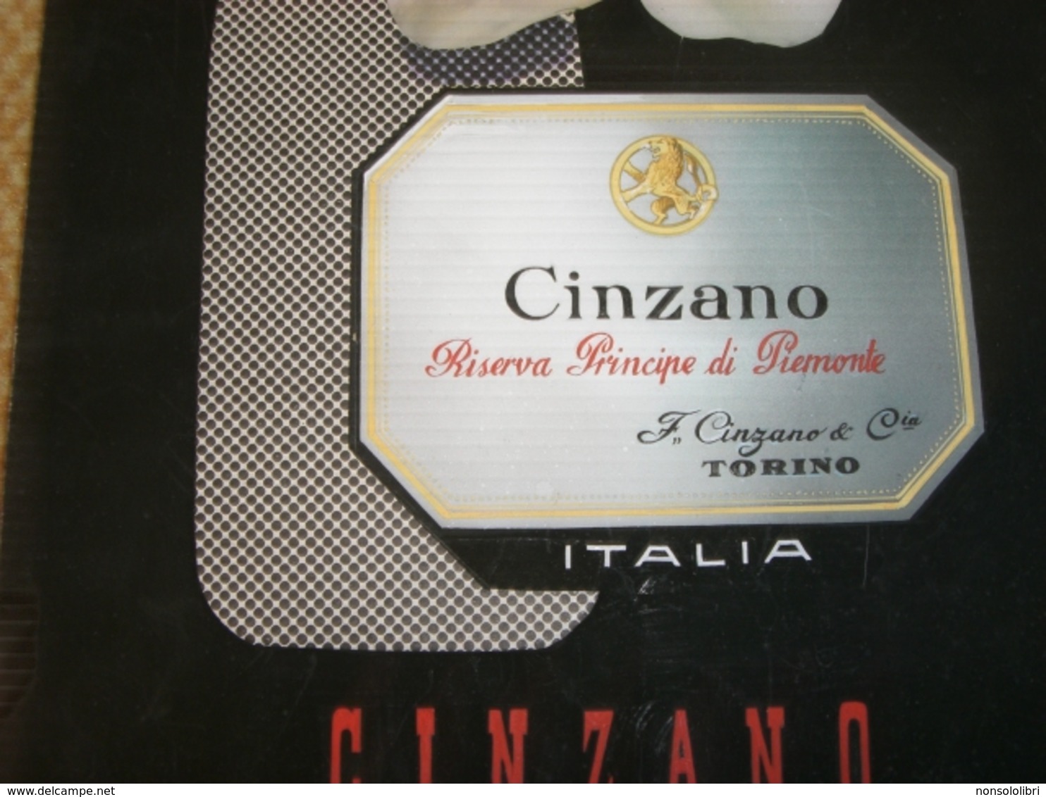 CARTONCINO ORIGINALE LIQUORE CINZANO FATTO A COLLAGE - Uithangborden