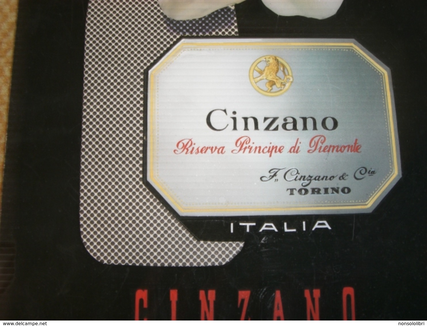 CARTONCINO ORIGINALE LIQUORE CINZANO FATTO A COLLAGE - Insegne