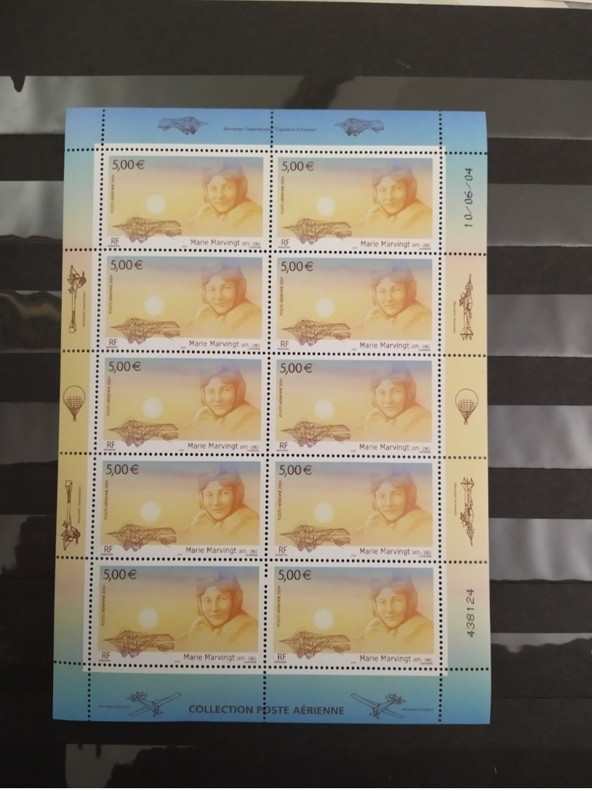 Marie Marvingt 2004 Feuille 10 Timbres NEUF** - Full Sheets