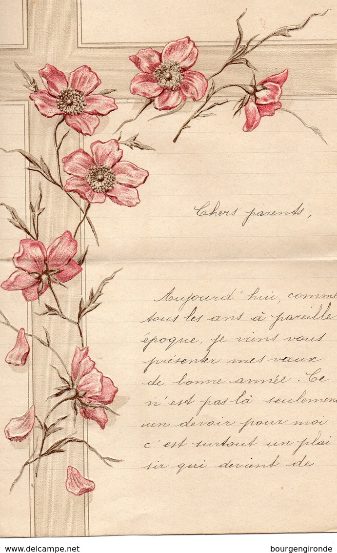 LETTRE ADRESSEE CHERS PARENTS 1904 - Manuscrits