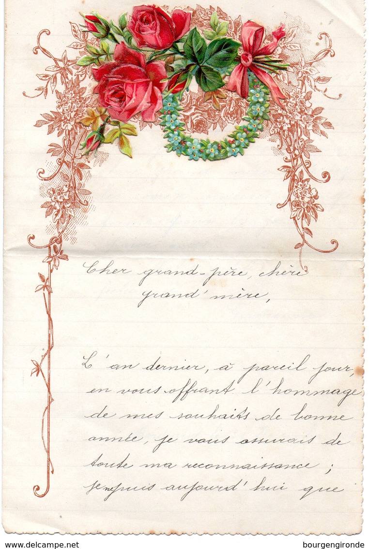 LETTRE ADRESSEE CHERS PARENTS 1906 - Manuscrits