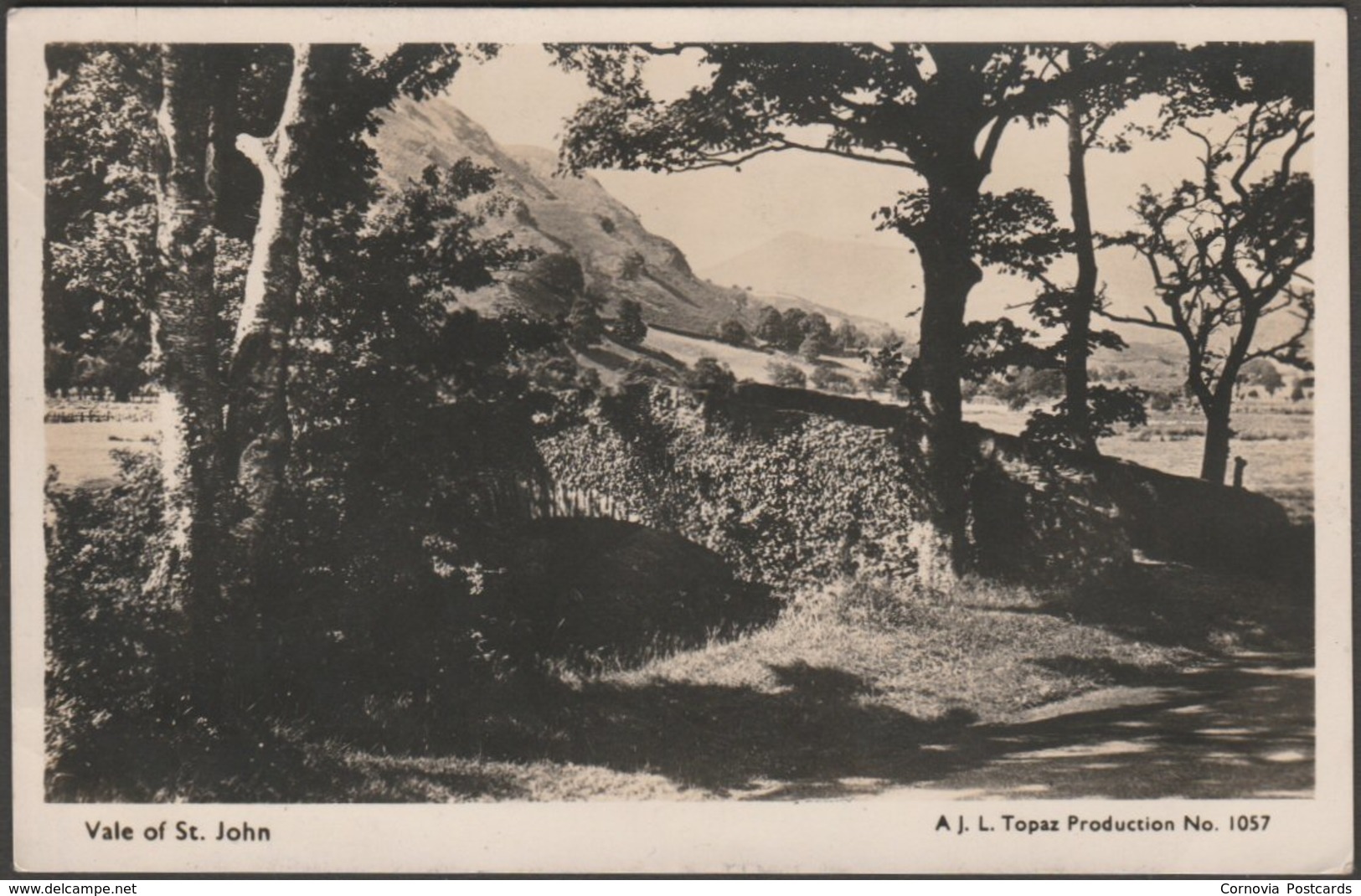 Vale Of St John, Cumberland, 1947 - JL Topaz RP Postcard - Other & Unclassified