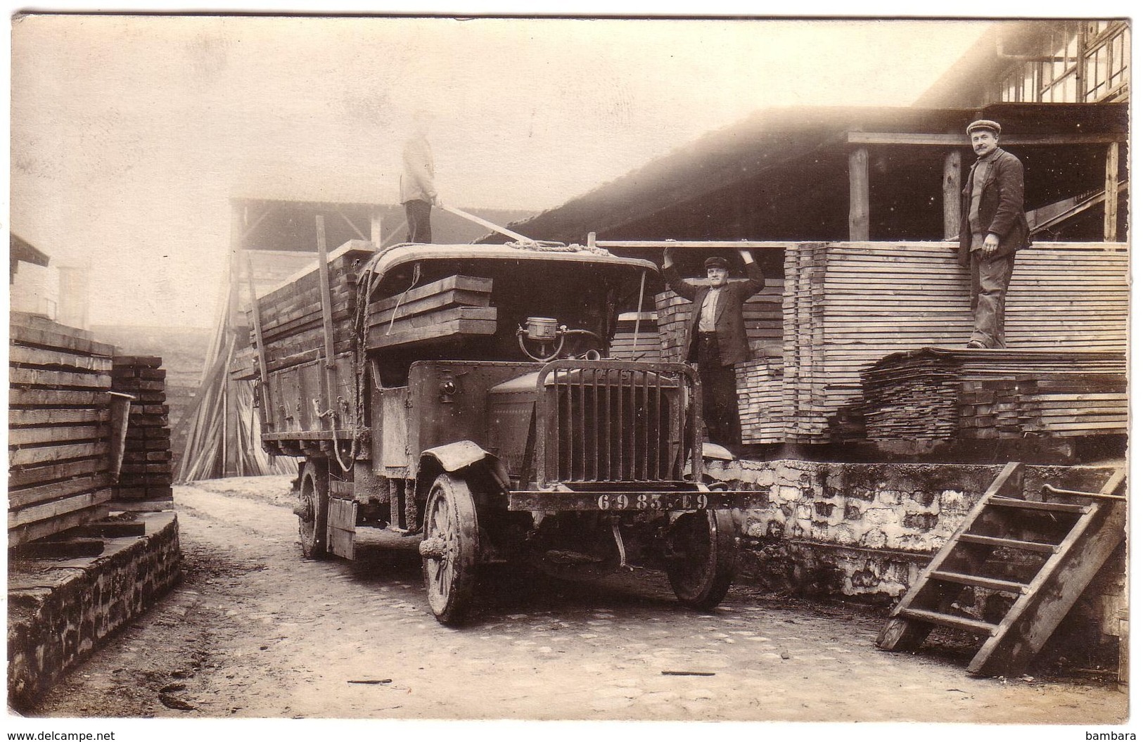 ANGERS - Carte Photo Des  Etablissements  LEMONNIER ,  Marchand De Bois Près  La Gare St-SERGE. - Angers