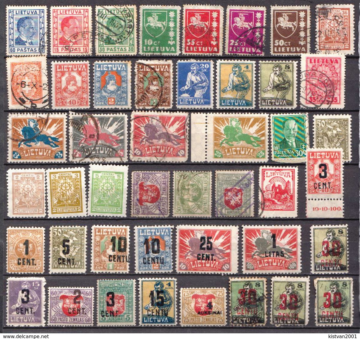 Lithuania 45 Used And MH Stamps - Lithuania