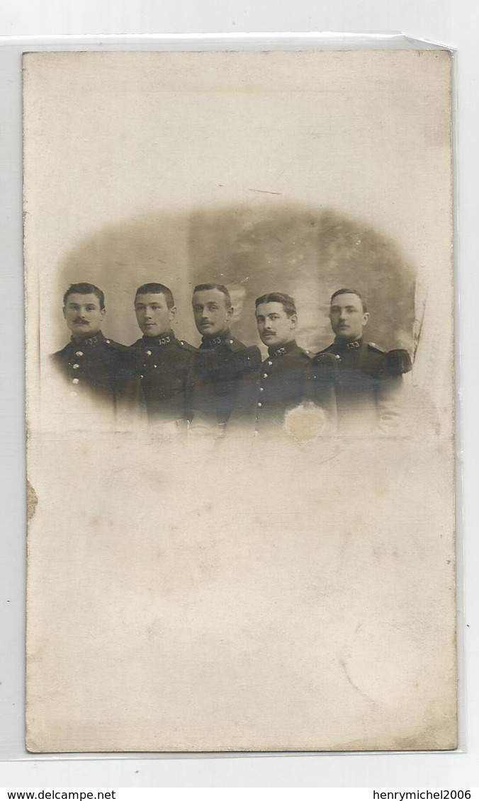 01 Belley Militaires Du 133 E Au Col Carte Photo De Cinier A - Regimenten