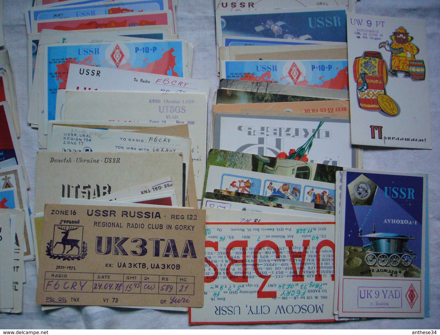 Lot D'environ 180 Cartes QSL Radio Amateurs D'URSS Ou USSR - Radio Amatoriale