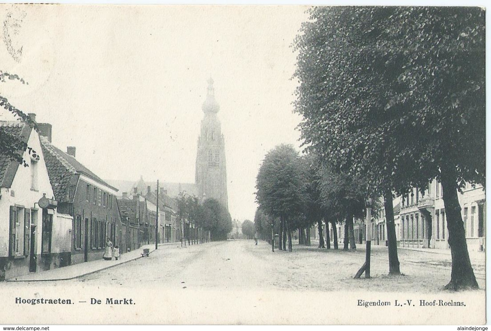 Hoogstraten - Hoogstraeten - De Markt - Eigendom L.-V. Hoof-Roelans - 1913 - Hoogstraten