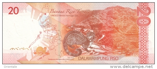 PHILIPPINES P. 206a 20 P 2014 UNC - Philippines