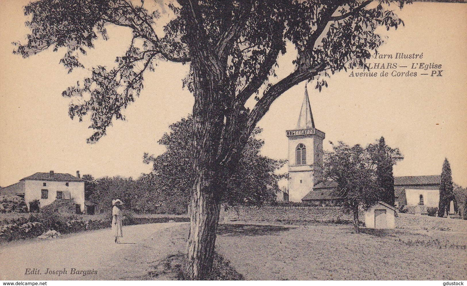 Tarn - Milhars - L'église - Avenue De Cordes - Autres & Non Classés