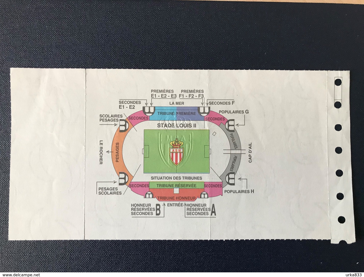 Ticket Billet Match Football Monaco Saint Johnstone UEFA CUP 1999 - Tickets D'entrée