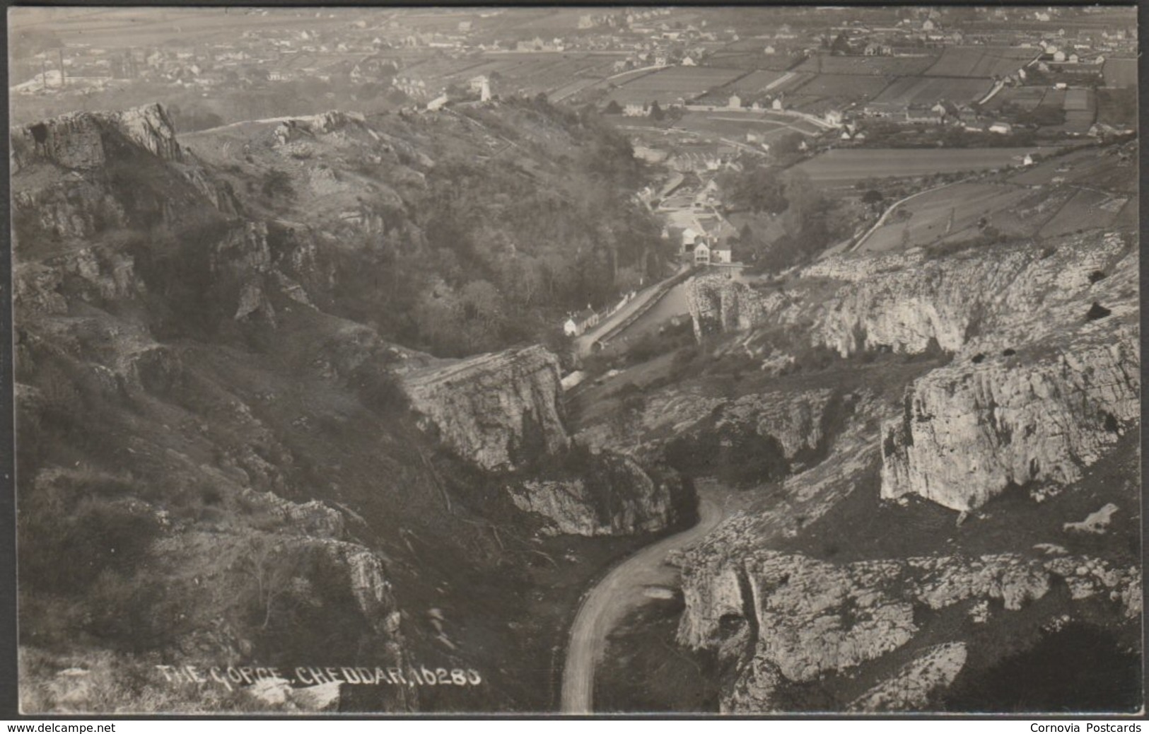 The Gorge, Cheddar, Somerset, C.1930s - Chapman RP Postcard - Cheddar