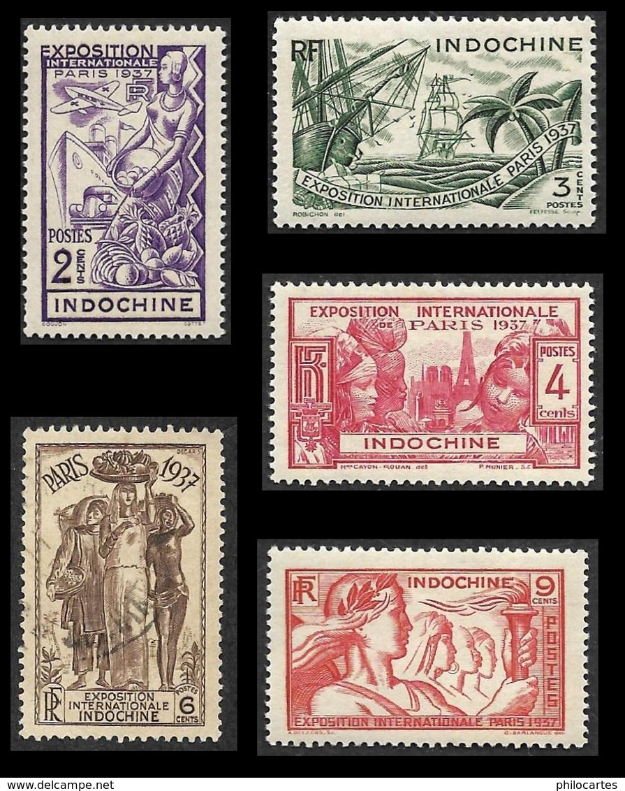 INDOCHINE  1937 - YT 193 à 197  - NEUFS* - Nuovi