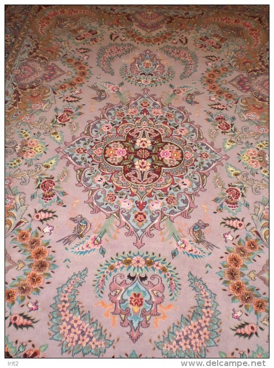 PERSIAN CARPET Persia Precious Tabriz ENTIRELY HAND KNOTTED 314X210 QUALITY 'EXTRA FINE WOOL + SILK - Tappeti & Tappezzeria