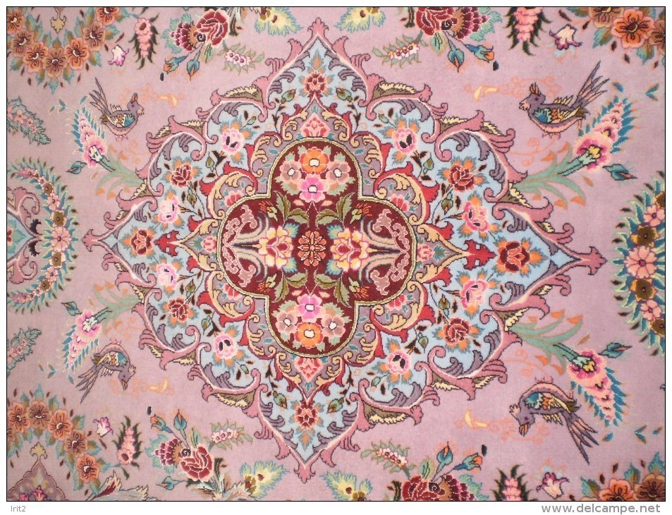 PERSIAN CARPET Persia Precious Tabriz ENTIRELY HAND KNOTTED 314X210 QUALITY 'EXTRA FINE WOOL + SILK - Tappeti & Tappezzeria