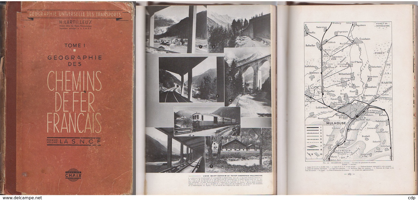 TRAINS Géographie Des Chemins De Fer Français   1948 - Chemin De Fer