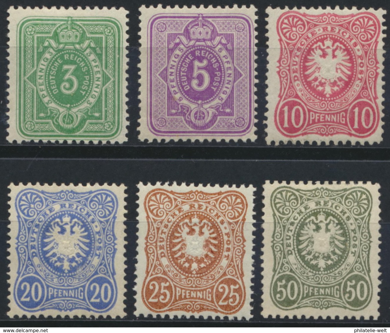 Deutsches Reich 39/44 * - Unused Stamps