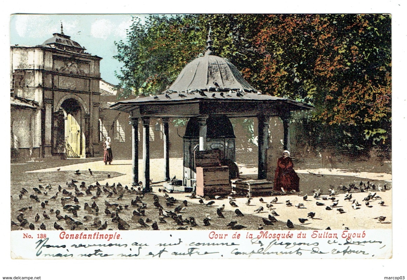 TURQUIE CONSTANTINOPLE Cour De La Mosquée Du Sultan Eyoub - Turquie