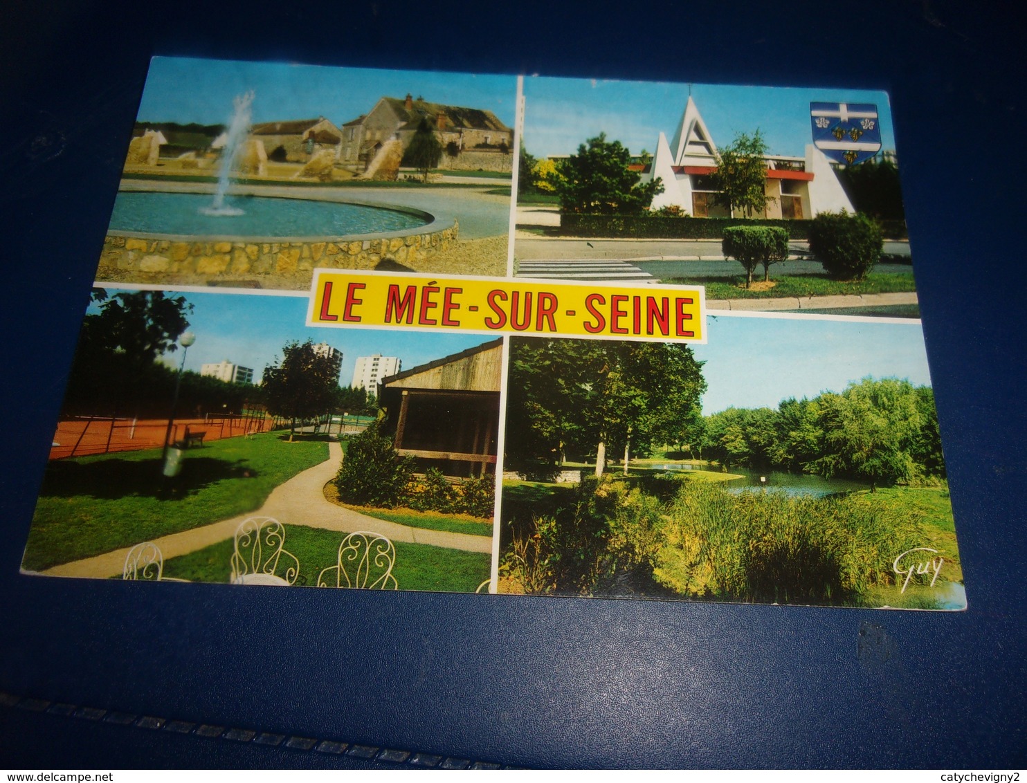 Cpm Cpsm    Seine Et Marne   Le Mee Sur Seine Square Et La Ferme Marche Marais   L Eglise  Les Tennis - Le Mee Sur Seine