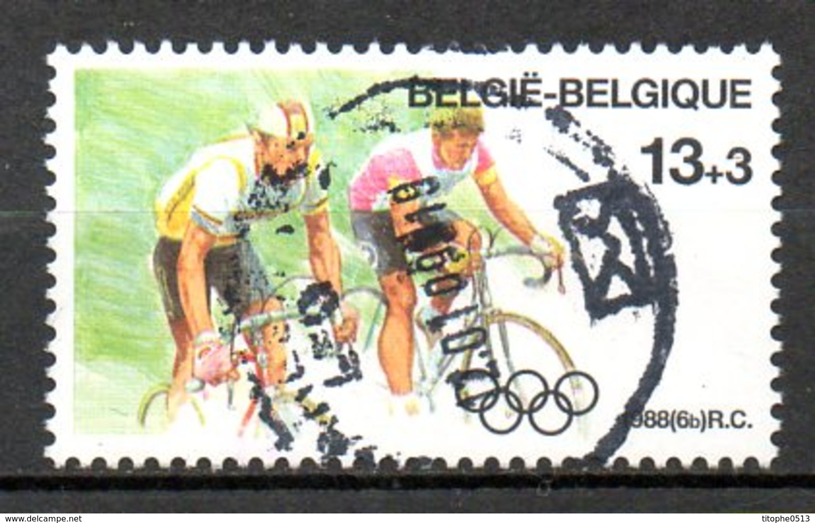 BELGIQUE. N°2286 Oblitéré De 1988. Cyclisme Aux J.O. De Séoul. - Cycling