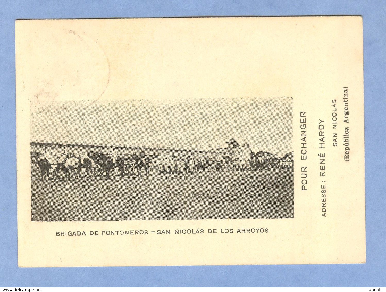 9935 Argentina Brigada De Pontoneros  San Nicolas De Los Arroyos Pour Echanger...stamping 1902 - Argentina