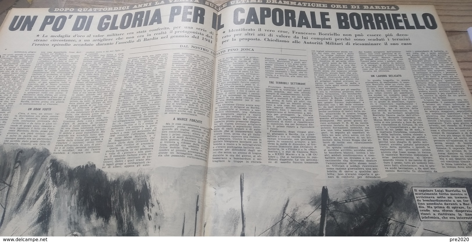 SETTIMANA INCOM 1954 PINOCCHIO ANCONA FRANCESCO BORRELLO EROE BATTIPAGLIA AVENZA GALTELLI' BITONTO - Altri & Non Classificati