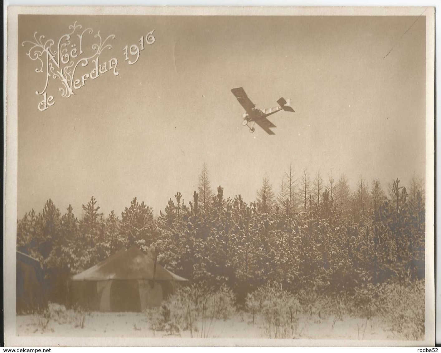 Photo -  Noel De Verdun 1916 - Thème Aviation - Aéroplane - - Aviation