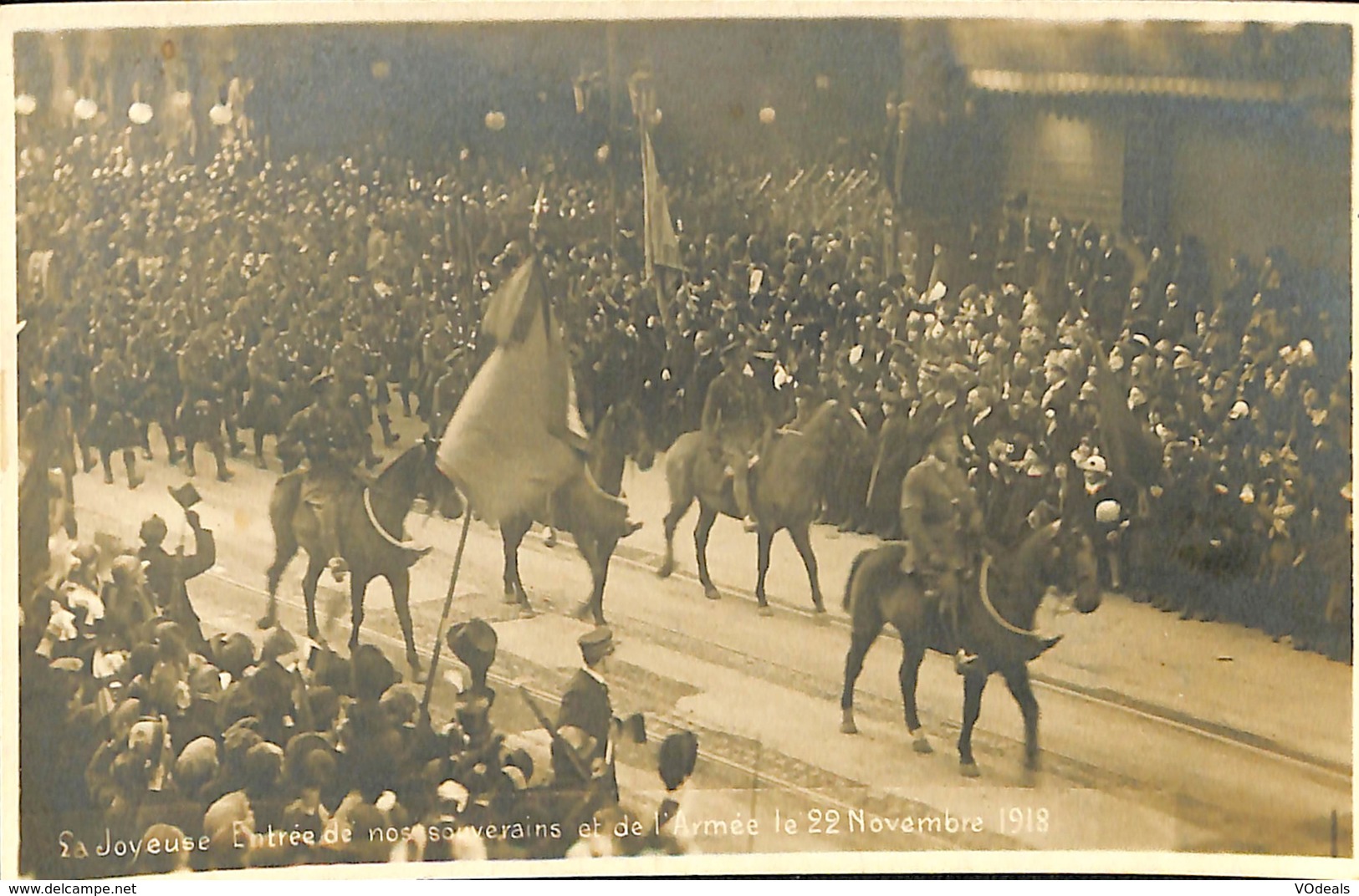 CPA - Belgique - Brussels - Bruxelles - Joyeuse Entrée De Nos Souverain - 22 Novembre 1918 - Festivals, Events