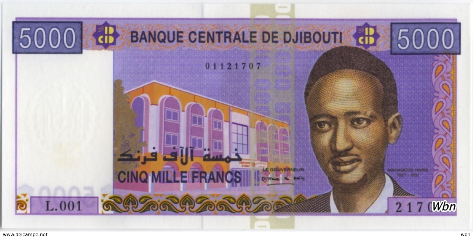 Djibouti 5000 Francs (P44) -UNC- - Djibouti