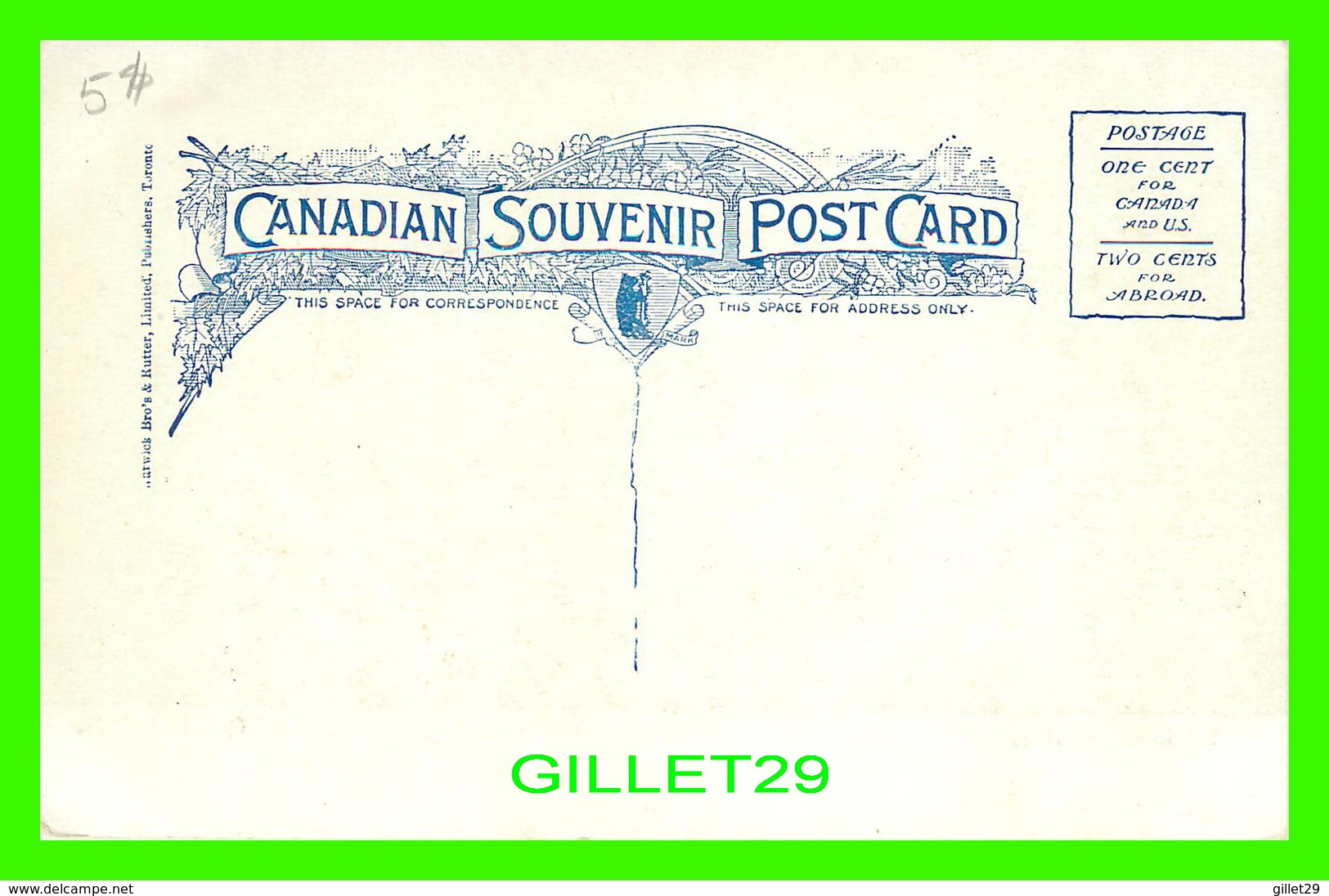 QUÉBEC - LA PORTE ST LOUIS - ST LOUIS GATE - ANIMATED WITH TRAMWAYS - CANADIAN SOUVENIR POST CARD - WARWICK BRO'S - - Québec – Les Portes