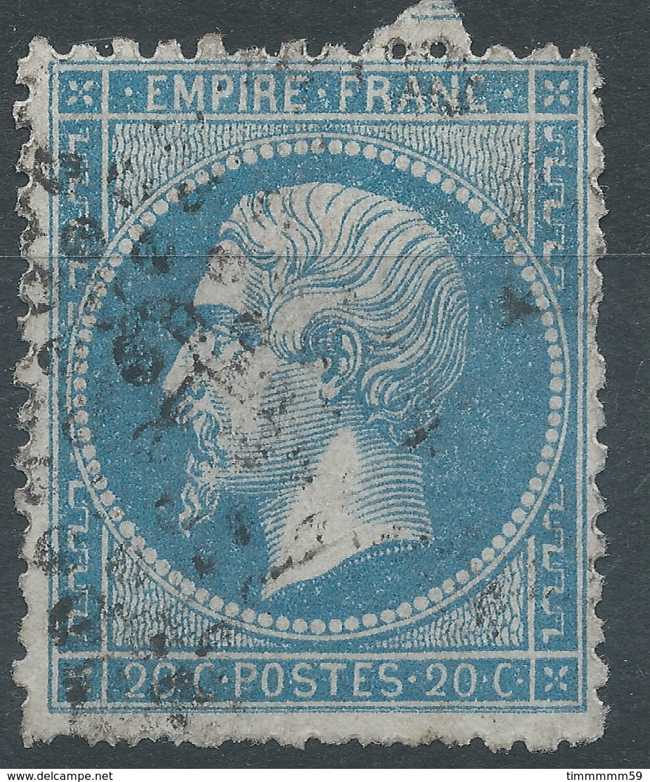 Lot N°52634  Variété/n°22, Oblit à Déchiffrer, Filet SUD Doublé - 1862 Napoléon III