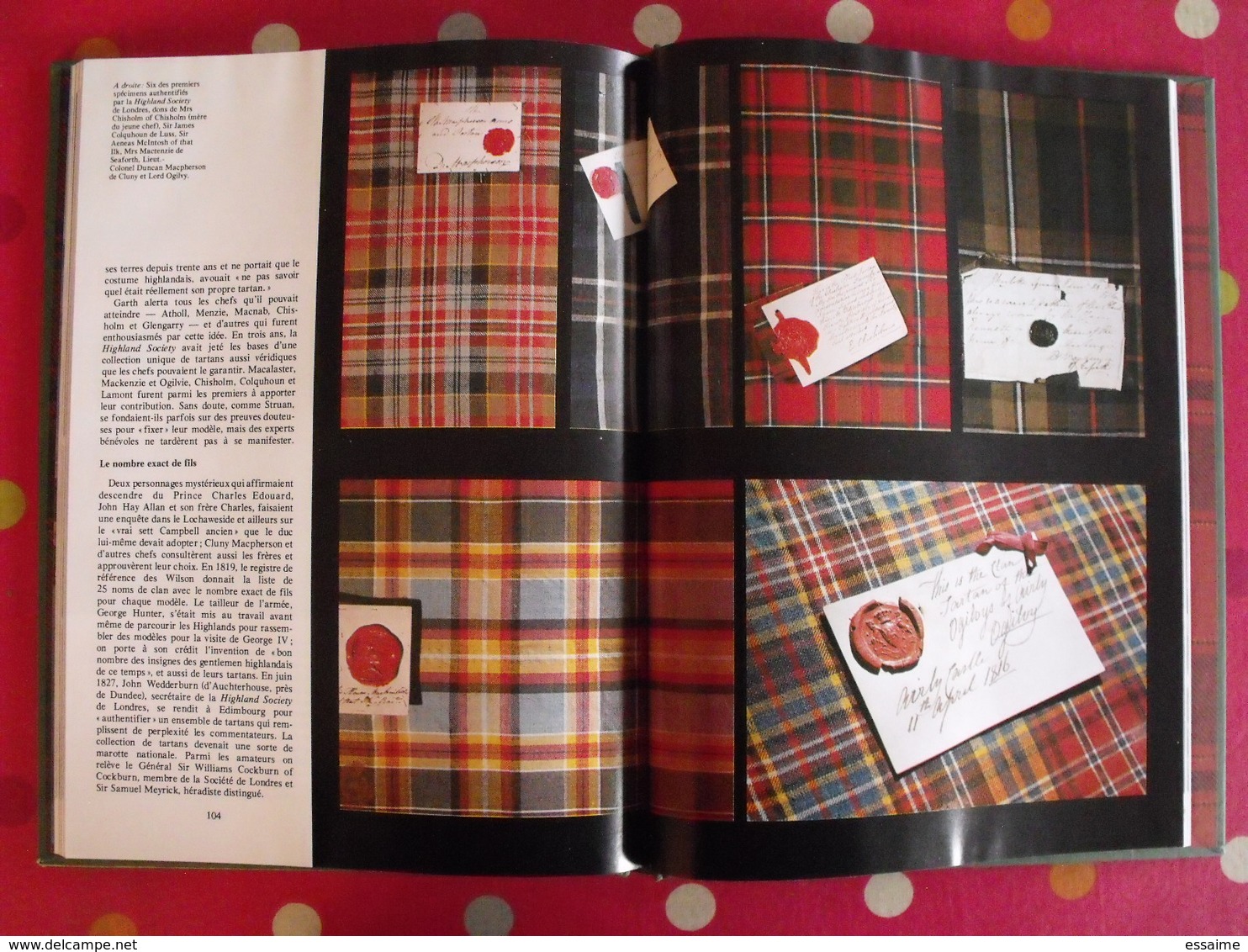 l'écosse des clans et des tartans. R.W. Munro. La Boétie 1978. bien illustré.