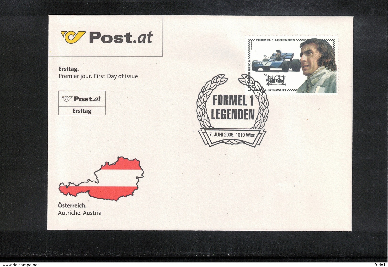 Austria / Oesterreich 2006 Formula 1 Legends Stewart Interesting Cover FDC - Automobile