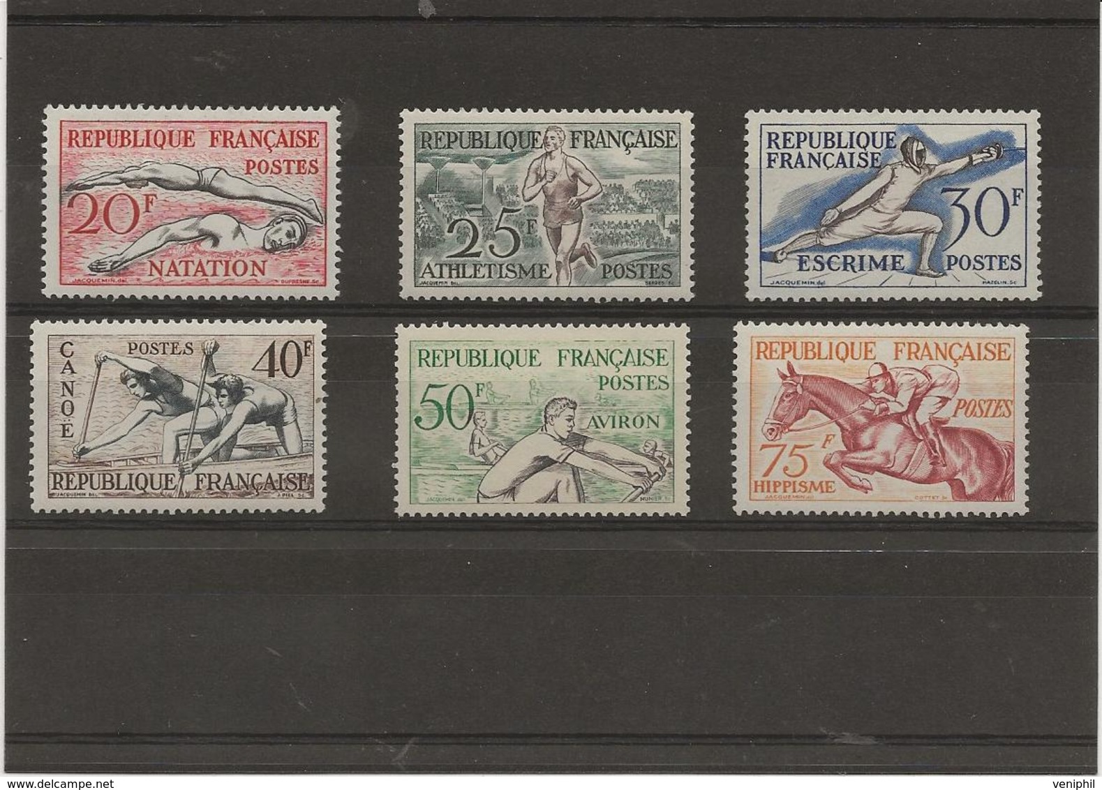 J.O.HELSINKI - N° 960 A 965 NEUF SANS CHARNIERE - ANNEE 1953 - COTE / 85 € - Unused Stamps