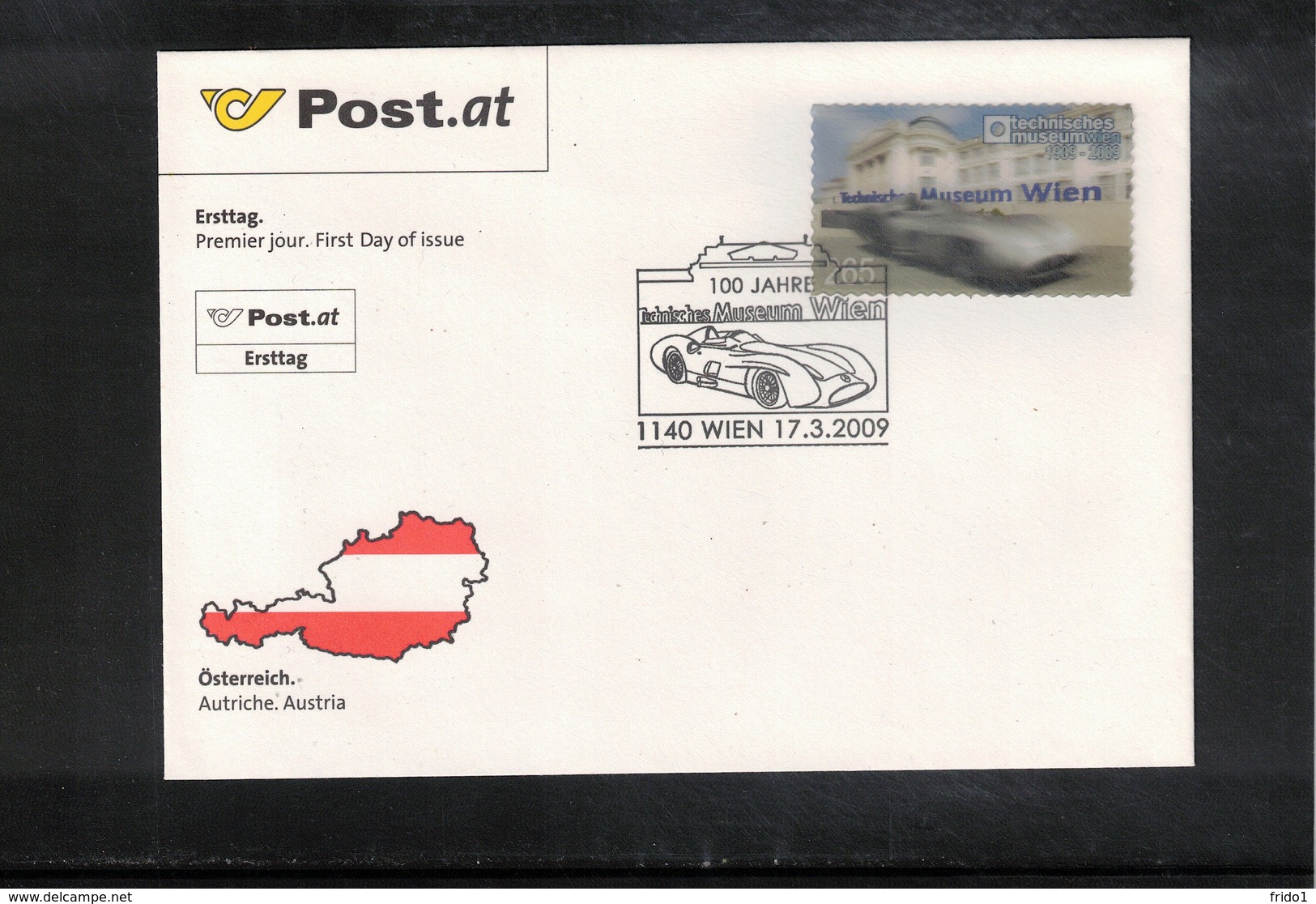 Austria / Oesterreich 2009 Oldtimers Technical Museum Wien Interesting Cover FDC - Automobile