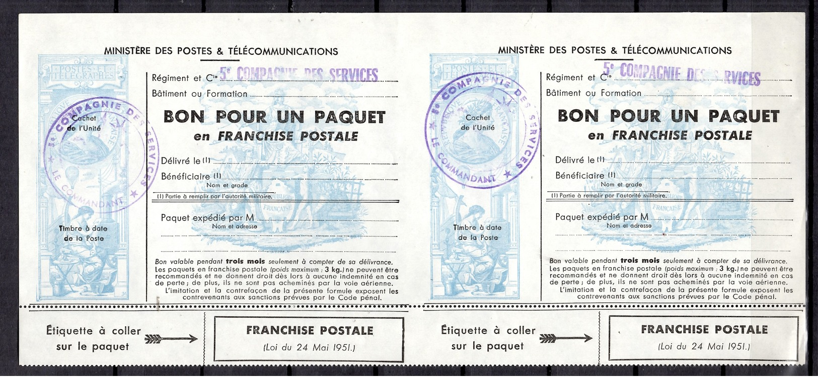 France FM YT N° 14C En Paire ** MNH. TB. A Saisir! - Timbres De Franchise Militaire