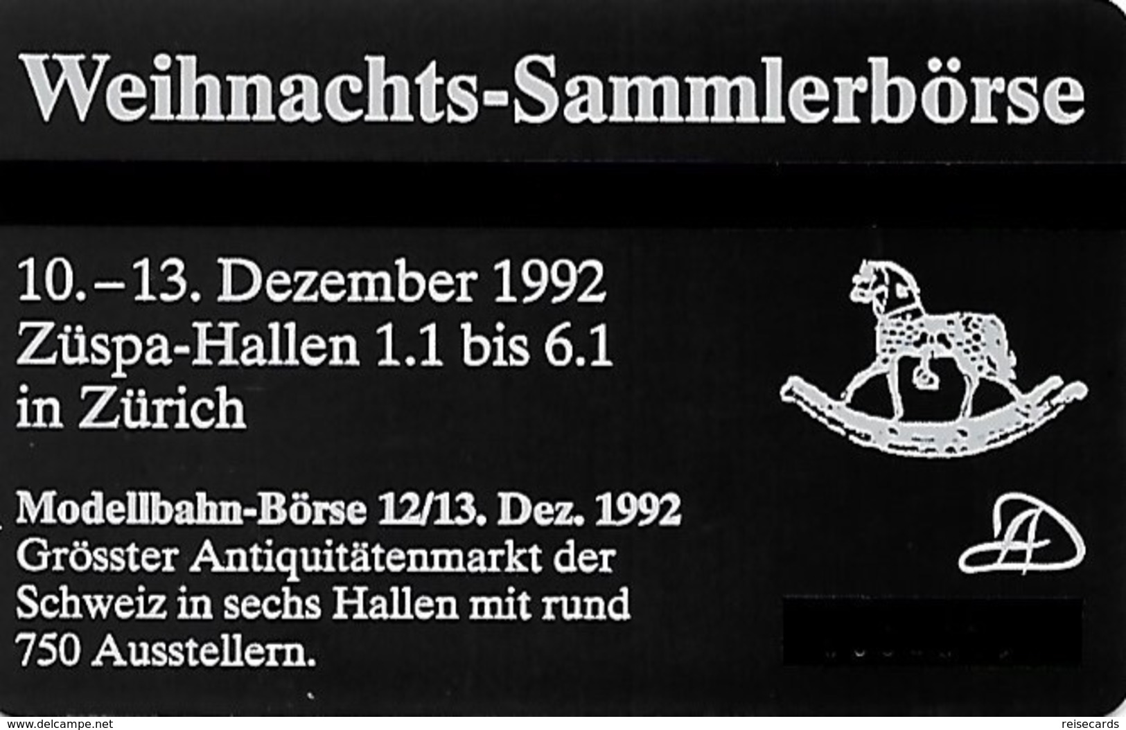 Switzerland: PTT K-92/256A1 211L Weihnachts-Sammlerbörse. Mint - Suisse