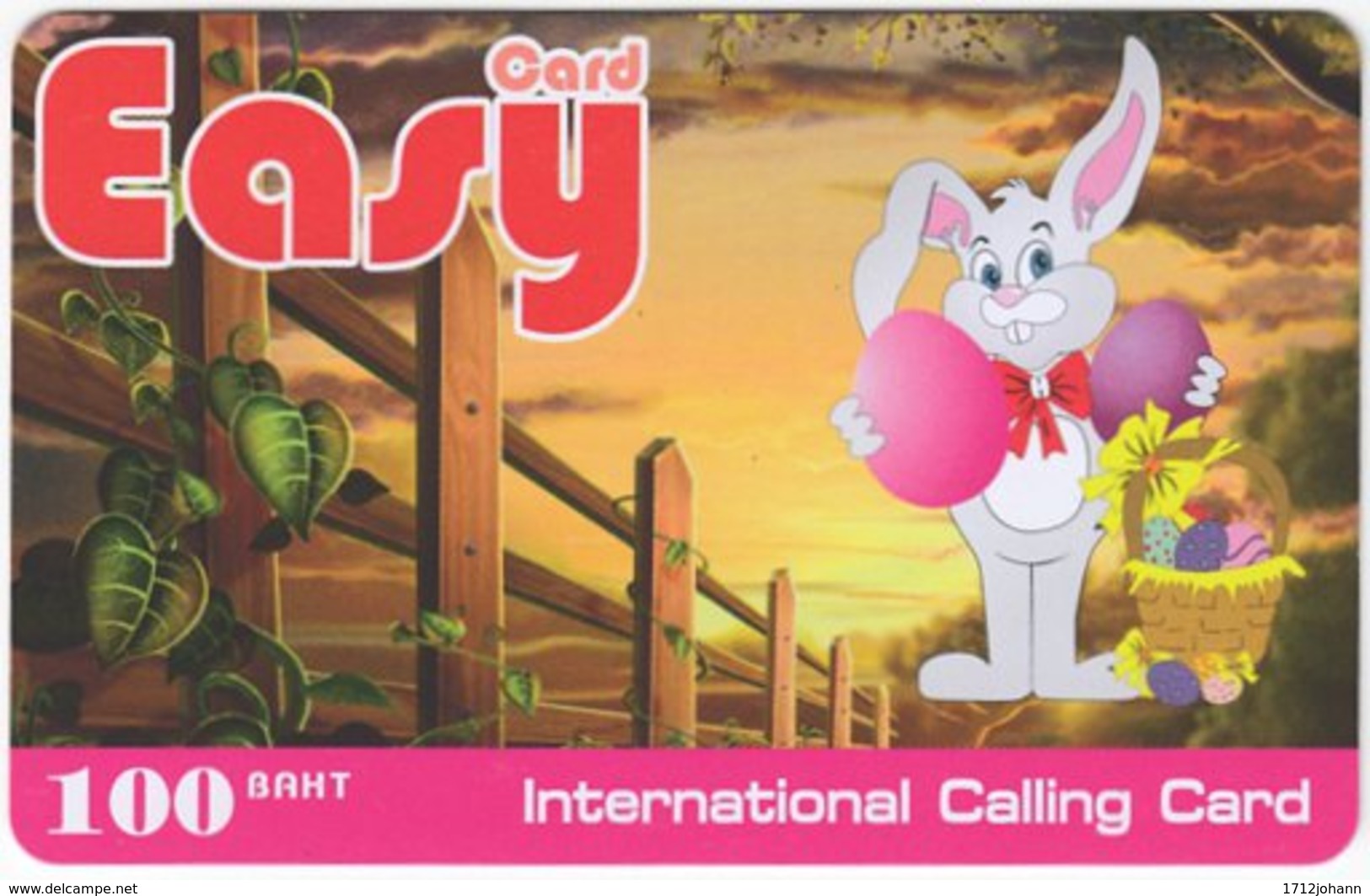 THAILAND F-073 Prepaid Easy - Cartoon, Animal, Rabbit - Used - Thaïland